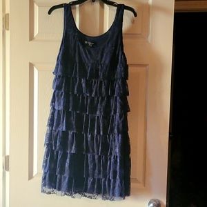 INC tiered lace mini dress